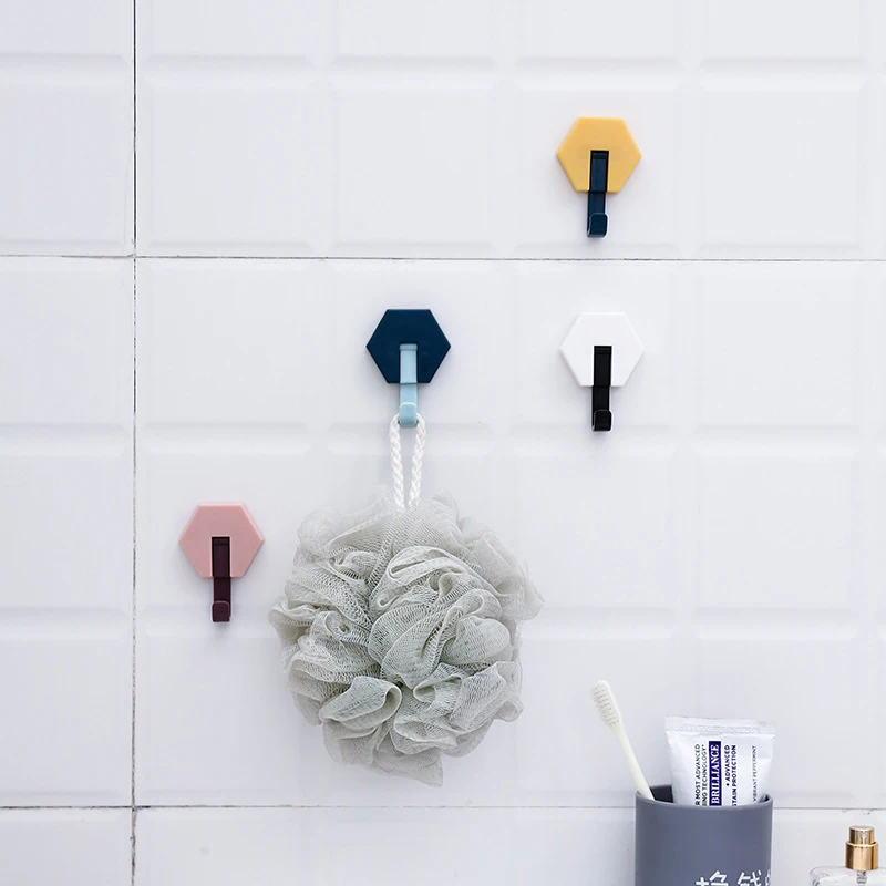 

Качество на крюке Удар Бесплатная крючок полотенца для ванной полка Кухня крючок дома стены стеллаж для хранения Кухня ванной настенная ве...