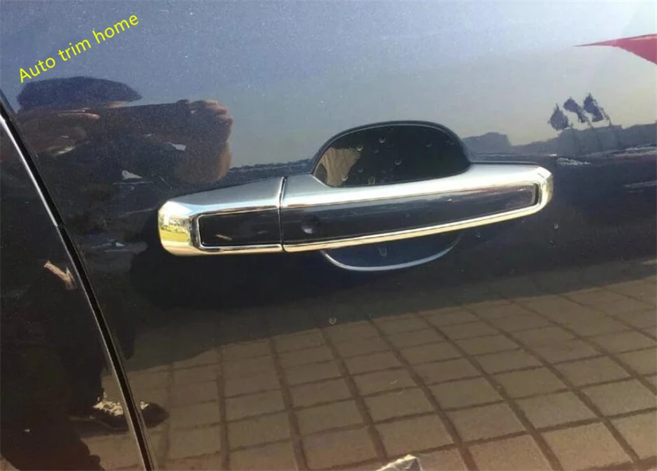 Lapetus Side Door Pull Handle Protection Cap Cover Trim 8 Pcs / 2 Model For Jaguar XF 2016 2017 2018 ABS Auto Accessories | Автомобили и