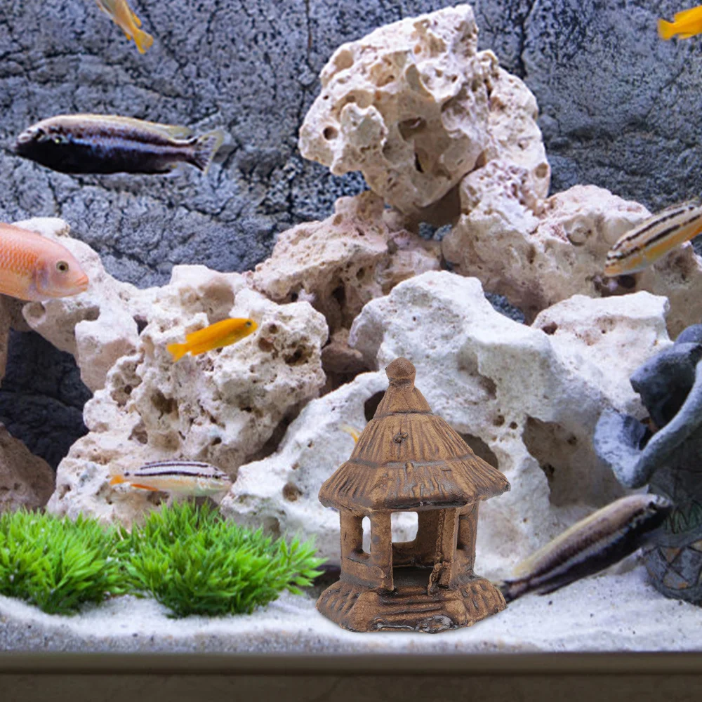 

4Pcs Delicate Fish Tank Adornment Aquarium Landscaping Ornament Random Color