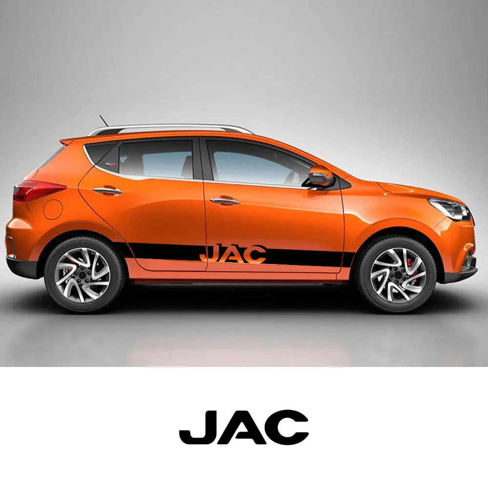 

2 шт. наклейки на боковую дверь автомобиля для JAC Refine J3 J2 S5 A5 J5 J6 J4 Vapor S2 T8 аксессуары для автотюнинга виниловая пленка наклейки