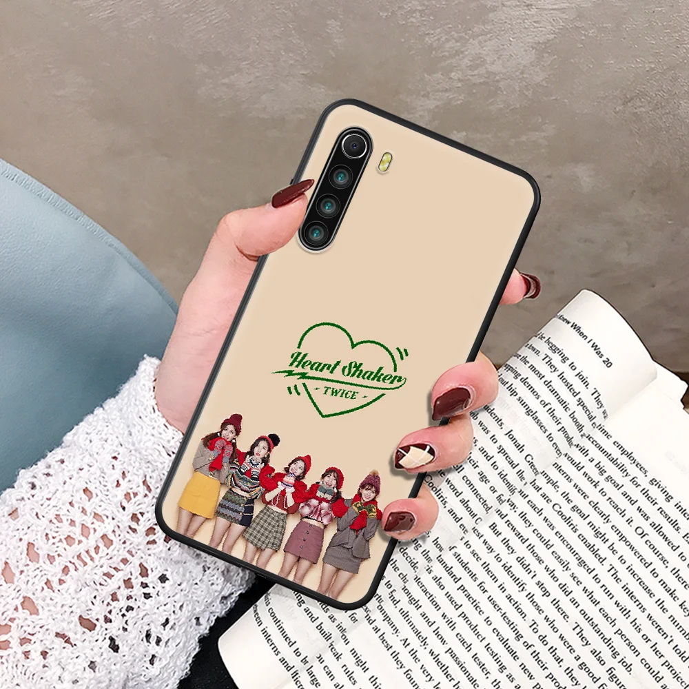 

Twice Mina Momo Kpop Phone Case For Xiaomi Redmi Note 7 8 8T 9 9S 4X 7 7A 9A K30 Pro Ultra black Hoesjes Soft Back Pretty Funda