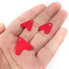 100 шт.лот пластиковый рыболовный хвост для Блесен блёстки форель ложка рыболовные приманки красное сердце блестки привлекательные рыбы рыба искусственная приманка