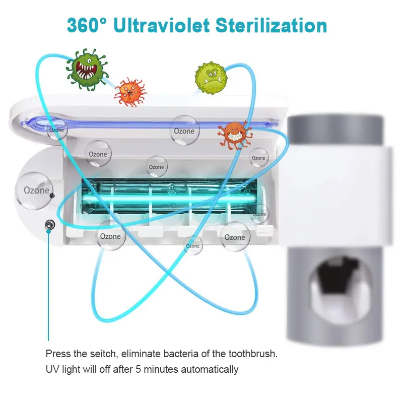 Ультрафиолетовая зубная щетка стерилизатор Антибактериальный УФ светильник