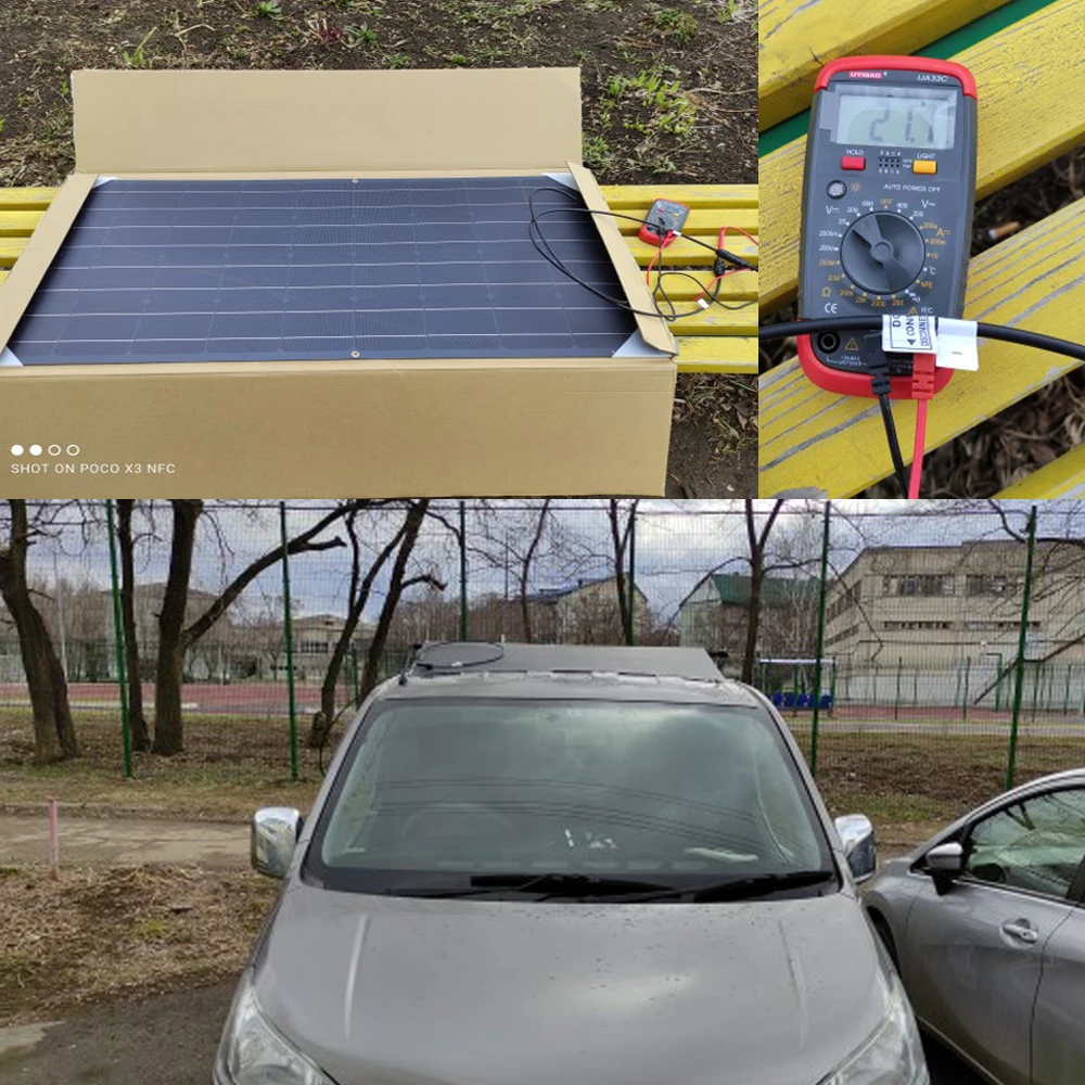 Солнечная панель батарея 12v солнечные панели 300 Вт 150 50 12 в комплект системы гибкое
