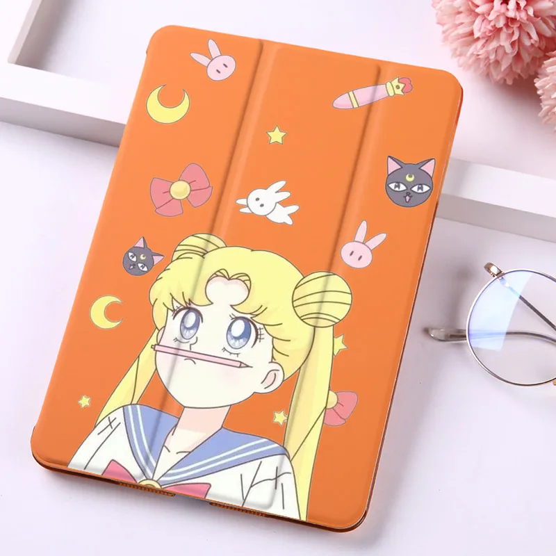 Чехол для iPad Mini 5 4 3 2 1 чехол планшета мультфильм Сейлор Мун милый Air 10 защитный из
