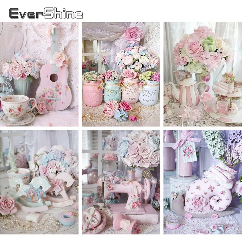 Evershine 5D DIY алмазная вышивка цветы картина стразы Алмазная мозаика крестиком