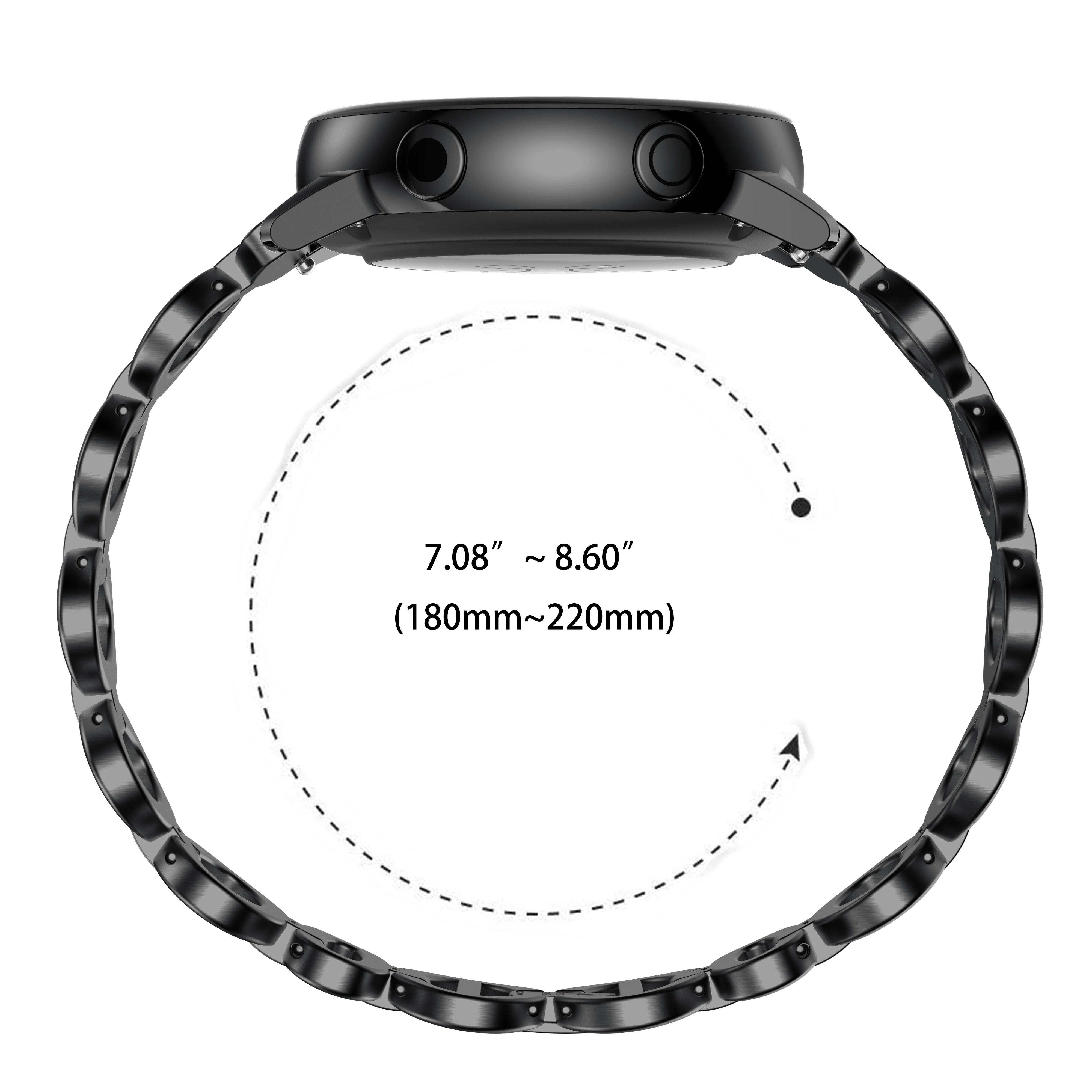 20 мм браслет из нержавеющей стали для Samsung Galaxy Active Watch 40 полосы эллиптический