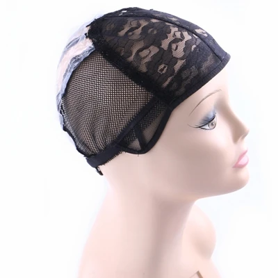 Black mix 3 sizes 5 шт/лот пластиковый, парик с сеткой с регулируемым ремешком для изготовления ткацких париков разных размеров - Цвет: Black mix 3 sizes
