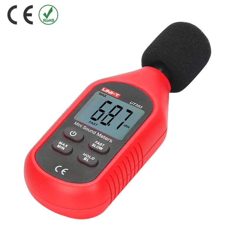 Цифровой измеритель уровня шума и звука UNI T UT353 Noisemeter Decibel Tester|tester meter|tester digitaltester