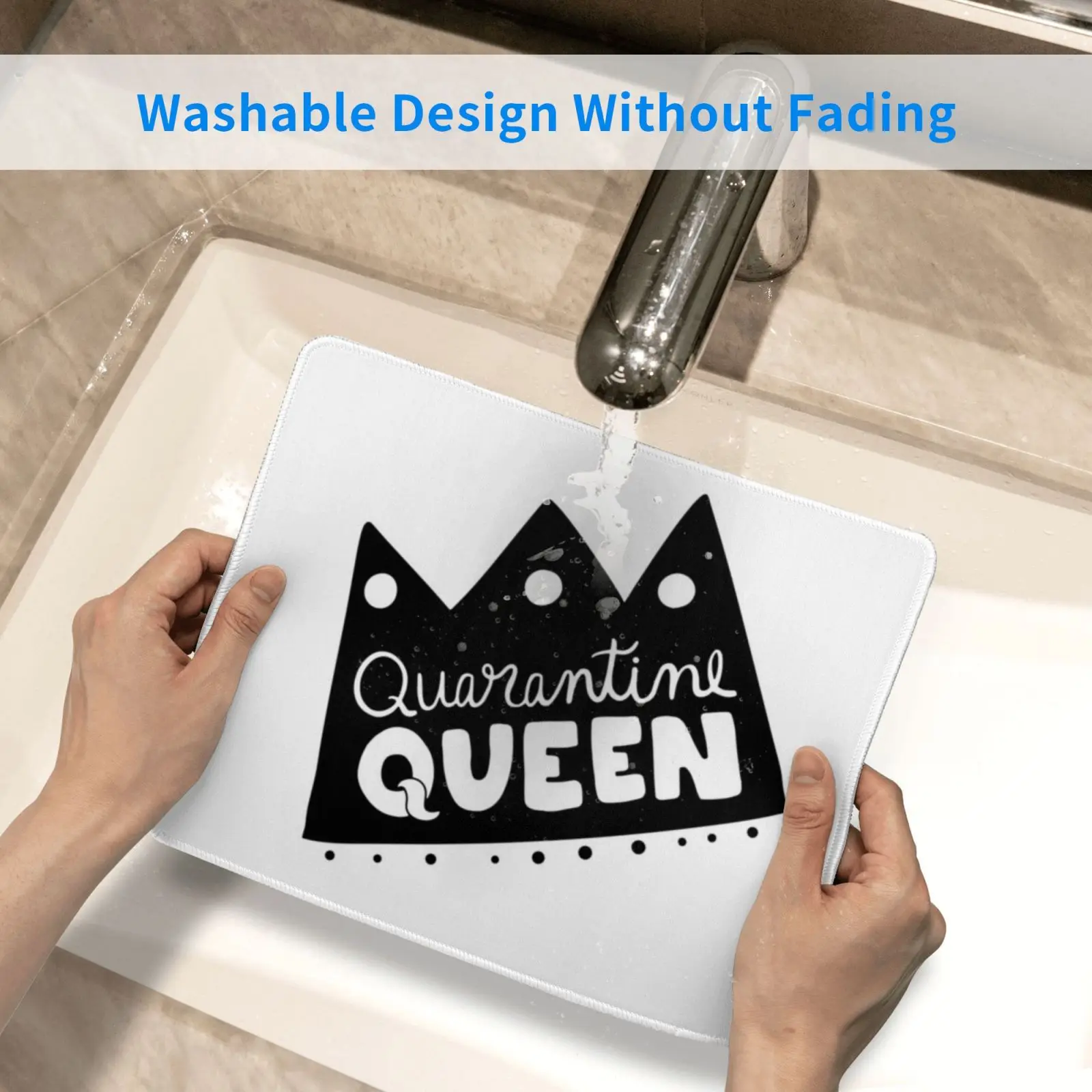 

Quarantine Queen Mouse Pad DIY Print Cushion Queen Princess Quarantine