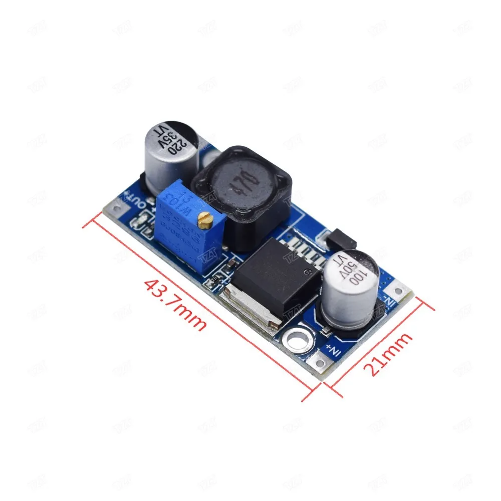 LM2596HVS LM2596, модуль источника питания с DC-DC бак 3A настраиваемый понижающий модуль-регулятор ультра LM2596S понижающий 24V переключатель 12V 5V 3В