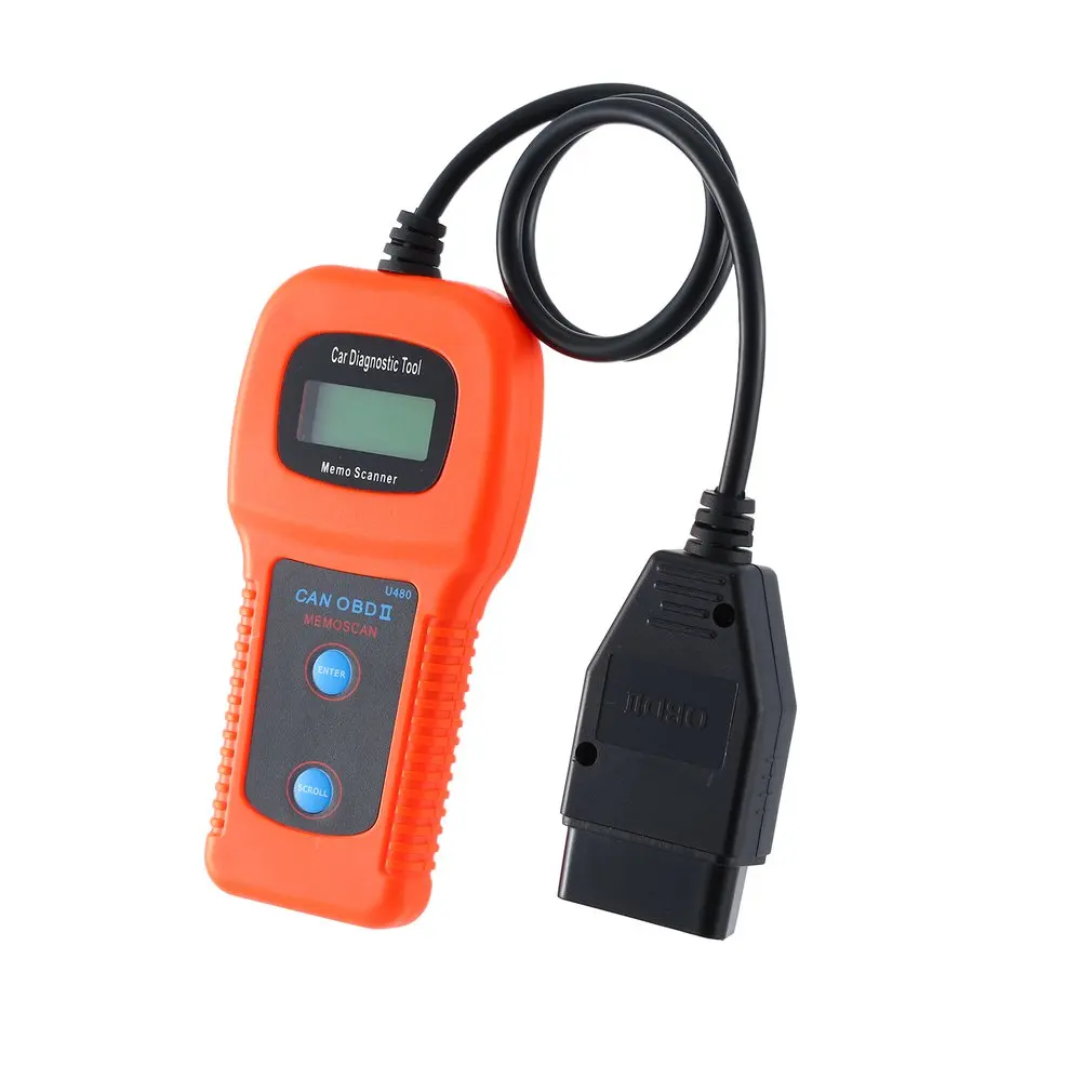 Инструмент для считывания U480 OBD2 OBDII EOBD контрольный двигатель CAN BUS автоматический