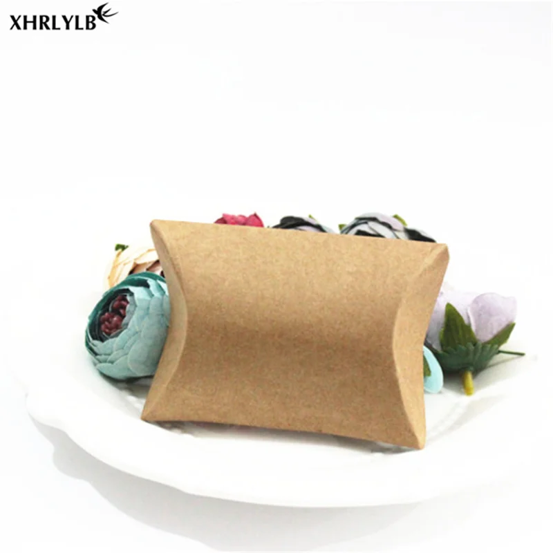 XHRLYLB10pc коробка конфет на свадьбу Европейская Подушка Коробка крафт бумага