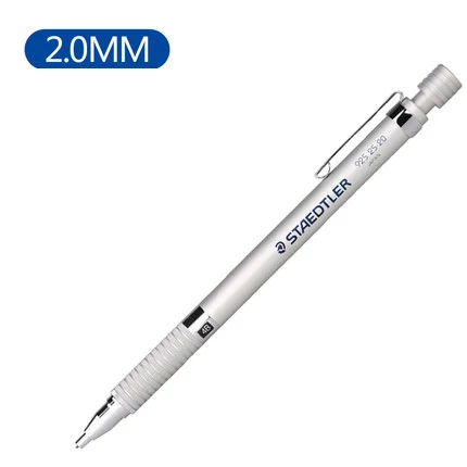 2.0mm Германия STAEDTLER 92525 механический карандаш 0,9/0,5/0,3/0,7/2,0 мм металлический специально версия профессиональный специальный Рисование Раскрашивание - Цвет: 2.0mm