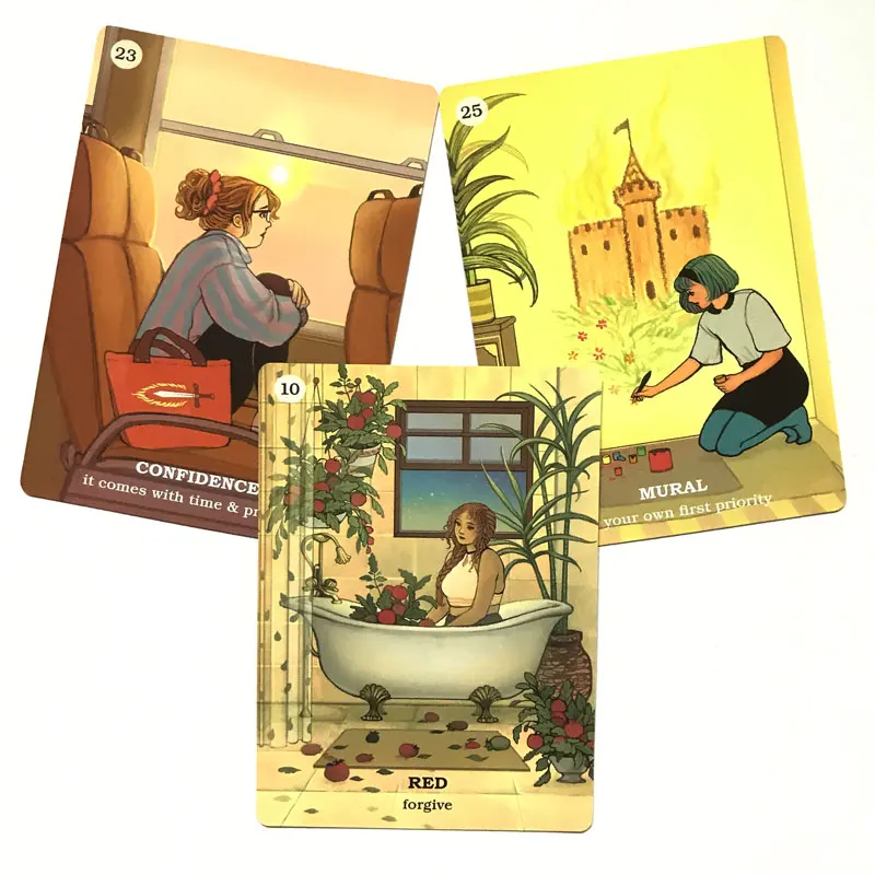 Tarot m&aacute;gico de or&aacute;culo para fiestas, cartas de 45 cartas Believe in Your Own, Tarot y variedad de opciones de Tarot-4