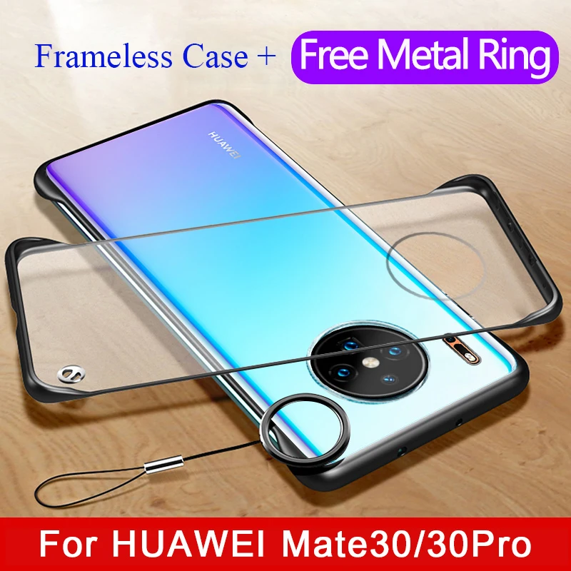 

Slim Frameless Transparent PC Case for Huawei Mate 30 20 Pro P20 P30 Pro Nova 5 5i Pro 4 4E 3 3i Honor 9X 20 Pro Play3 Y9 Case