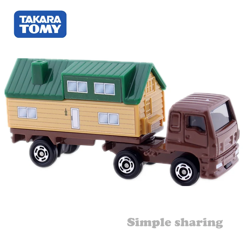 Takara Tomy Tomica No.89 Isuzu Giga Trailer House 1/64 популярный детский автомобиль металлическая