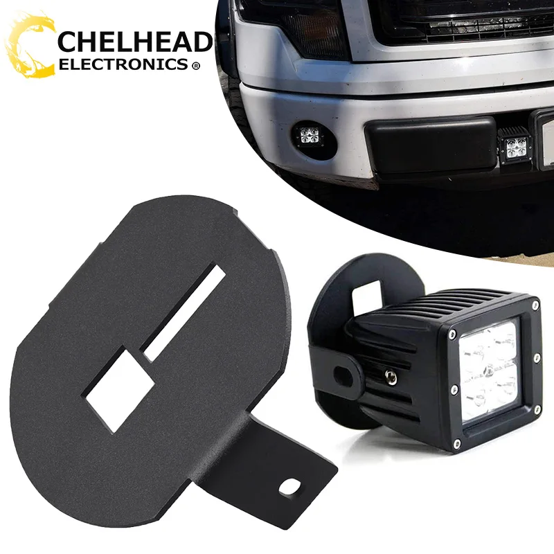 

Hidden Bumper Led Fog Light Mounting Bracket for Ford F150 2006-2014 Car Pods Led Work Lights Mount Holder Frame
