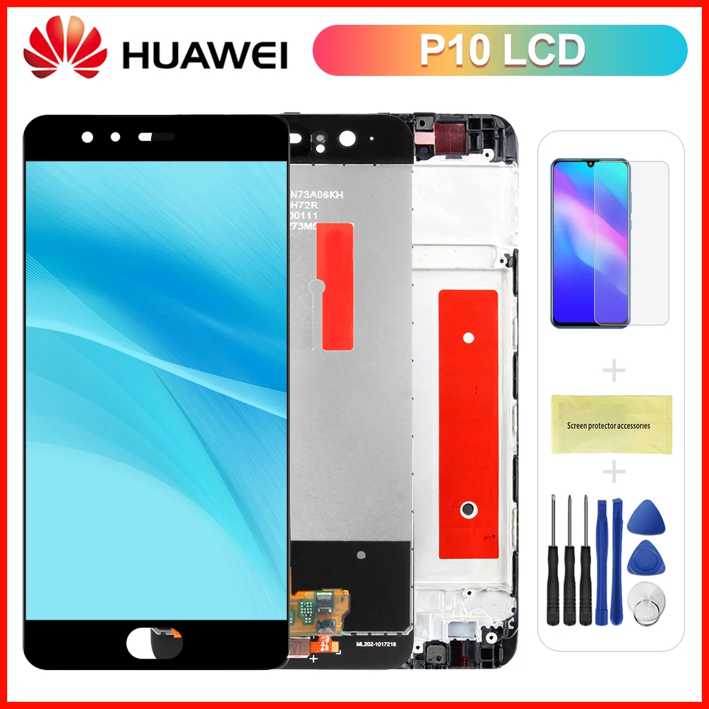 ЖК дисплей 5 1 ''P10 для HUAWEI P10 с сенсорным экраном и рамкой Замена детской яркости
