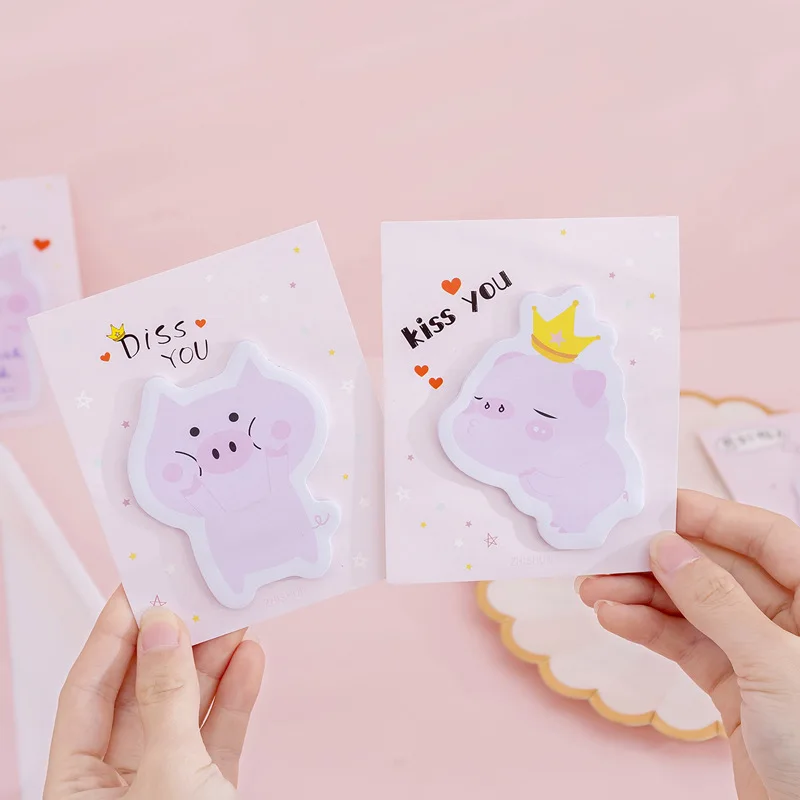 Стикеры для заметок Kawaii в виде поросенка бумага ежедневника милые розовые