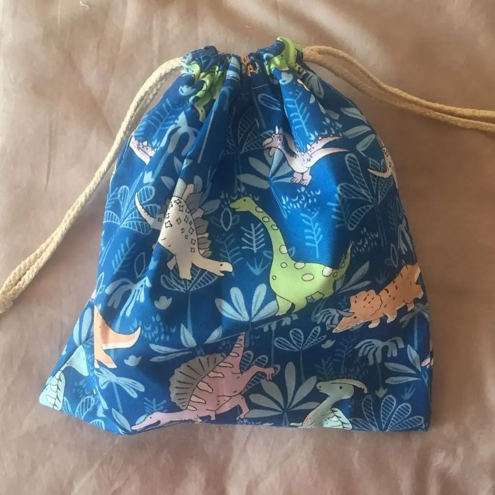 1 шт. саржевая Экологически чистая Подарочная сумка с принтом динозавра