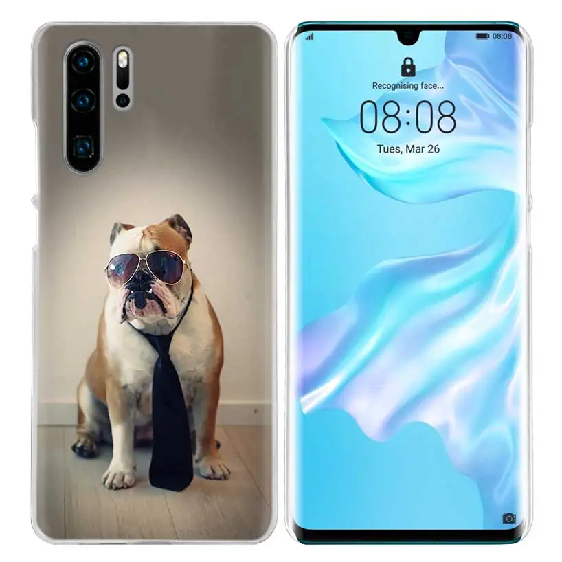 Французский бульдог чехол для huawei mate 30 20 10 P20 P30 Lite Pro P Smart Y9 Prime Honor 8A 8X 10i PC Чехлы для телефона