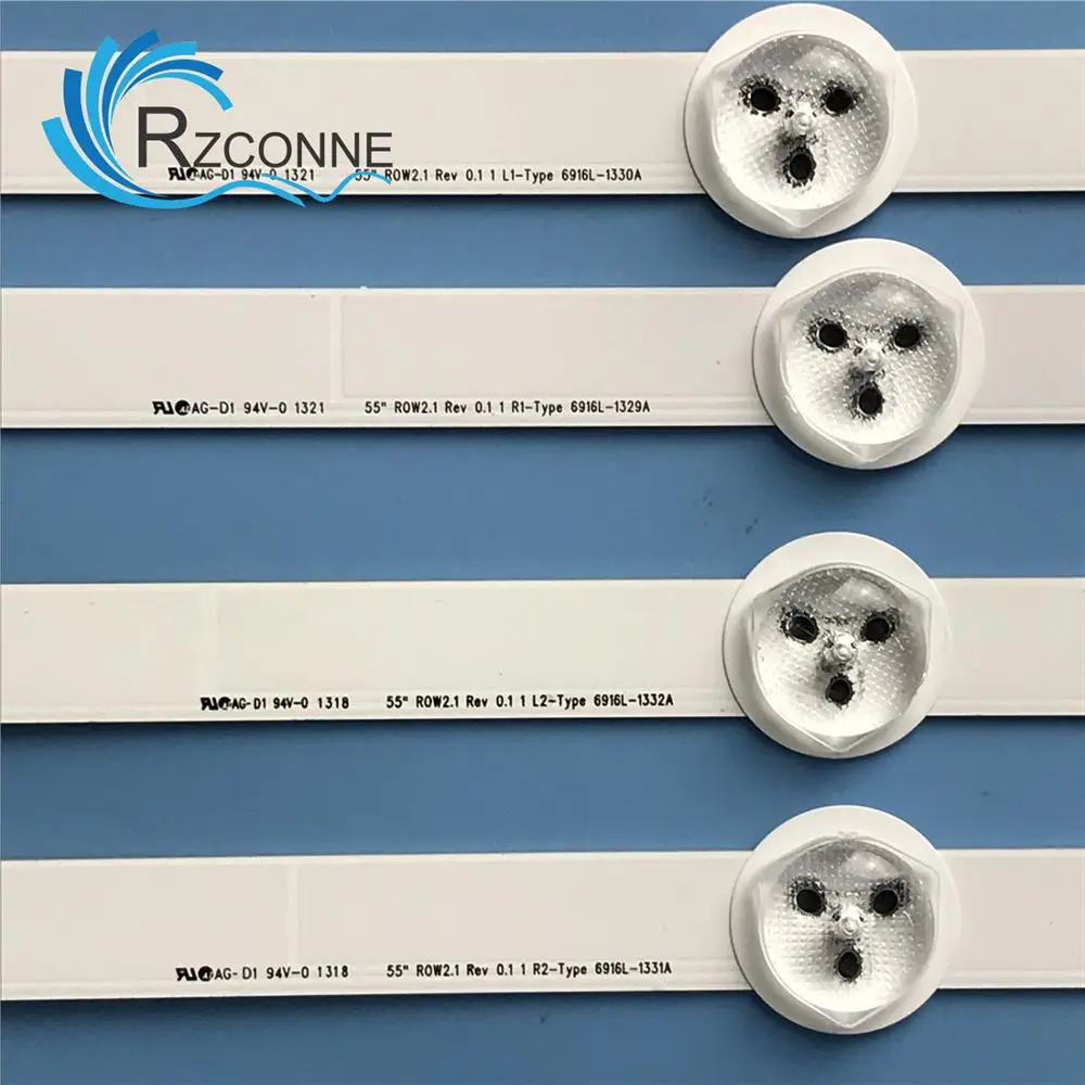 Светодиодная лента для подсветки 12 ламп Vizio 55 ''ROW2.1 Rev 0 1 L1 R1 L2 R2 Тип 55E380S 6916L-1329A