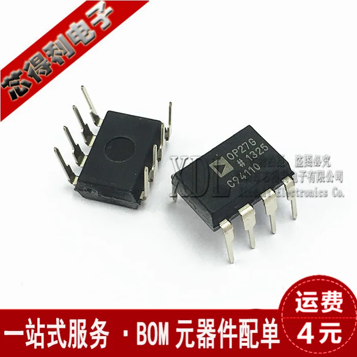 

10pcs/lot Brand New & Original OP27GPZ OP27GP OP27 DIP8, Low-Noise Operational Amplifiers