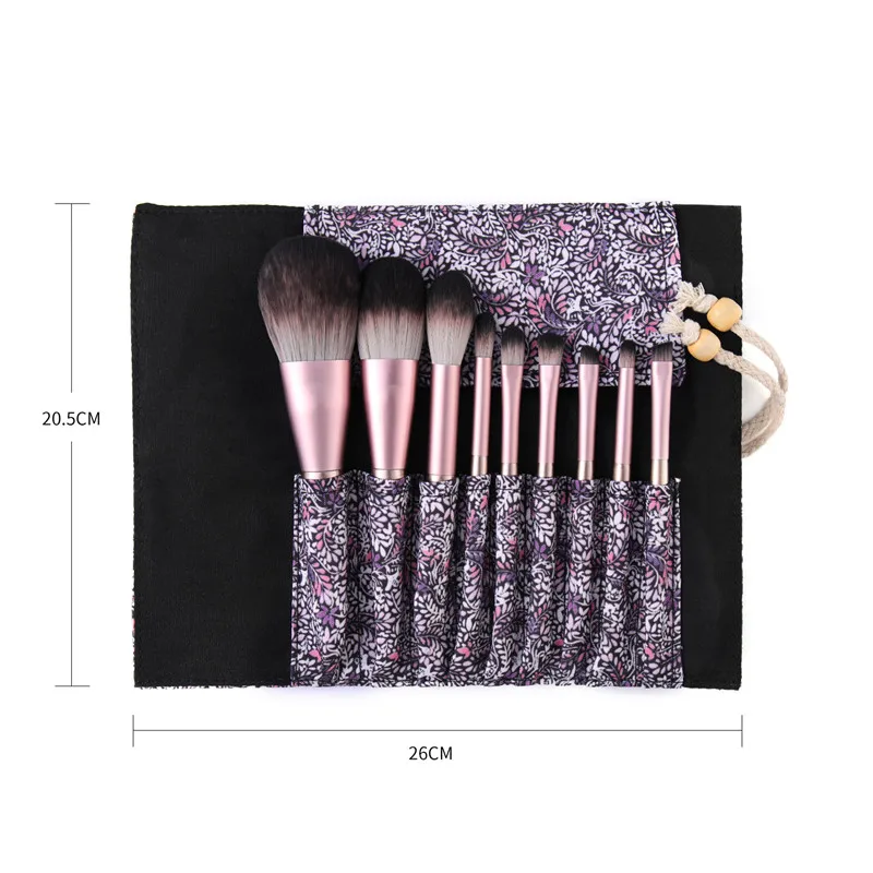 

Massaller 9pcs Synthetic Hair Large Powder Makeup Brushes Beauty Blush Highlighter Eye Shadow Eyebrow Brush Daily Use Tools Set