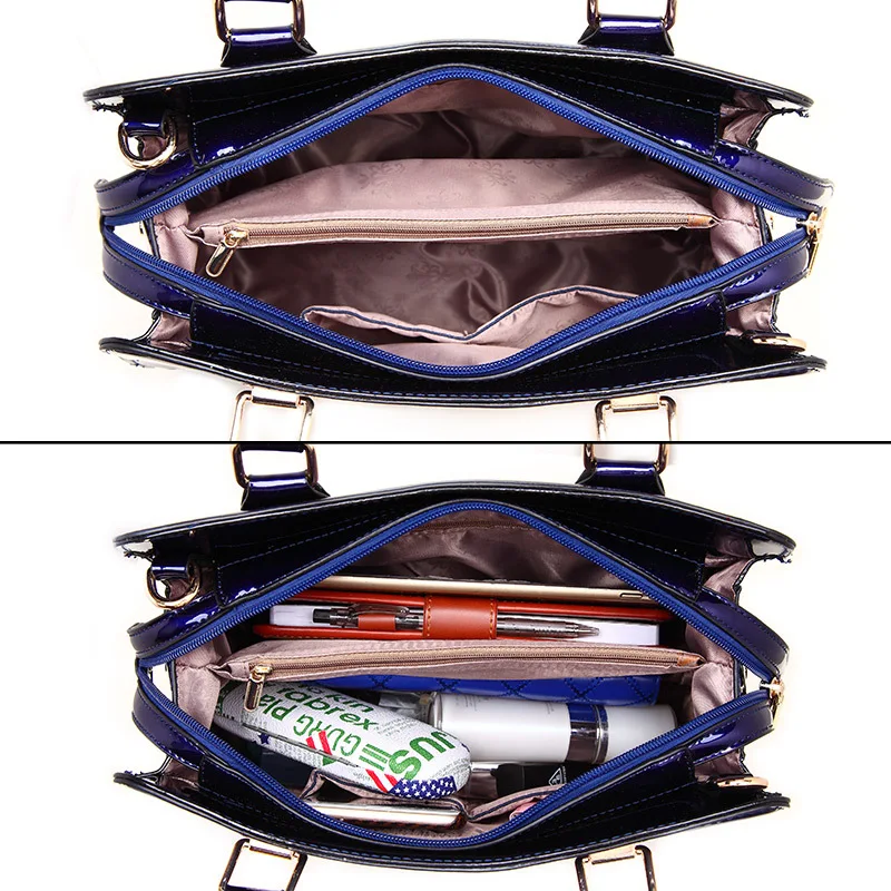

2021 New Handbags, High-end Patent Leather Handbags, Shoulder Bags, European and American Fashion Sequined Perkin Bag