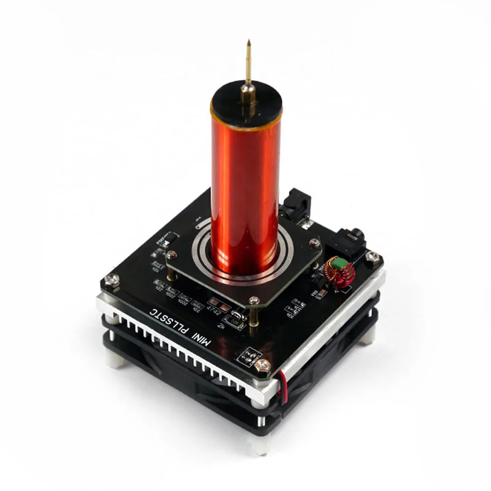 

Электронная аудиомузыка для катушки Тесла модуль плазменный динамик беспроводная передача звука твердый научный поддержка 3,5 мм аудио вхо...