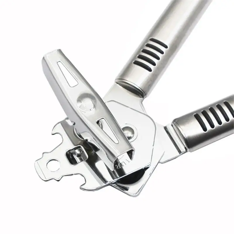 

Sturdy Stainless Steel Can Opener Adjustable Manual Jar Lid Opener Gripper Portable Wine Beer Bottle Opener Bar Kitchen Supplies