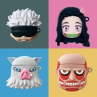 Чехол для AirPods 1 2 Pro с 3D рисунком из аниме, мягкий силиконовый защитный чехол для беспроводных Bluetooth-наушников