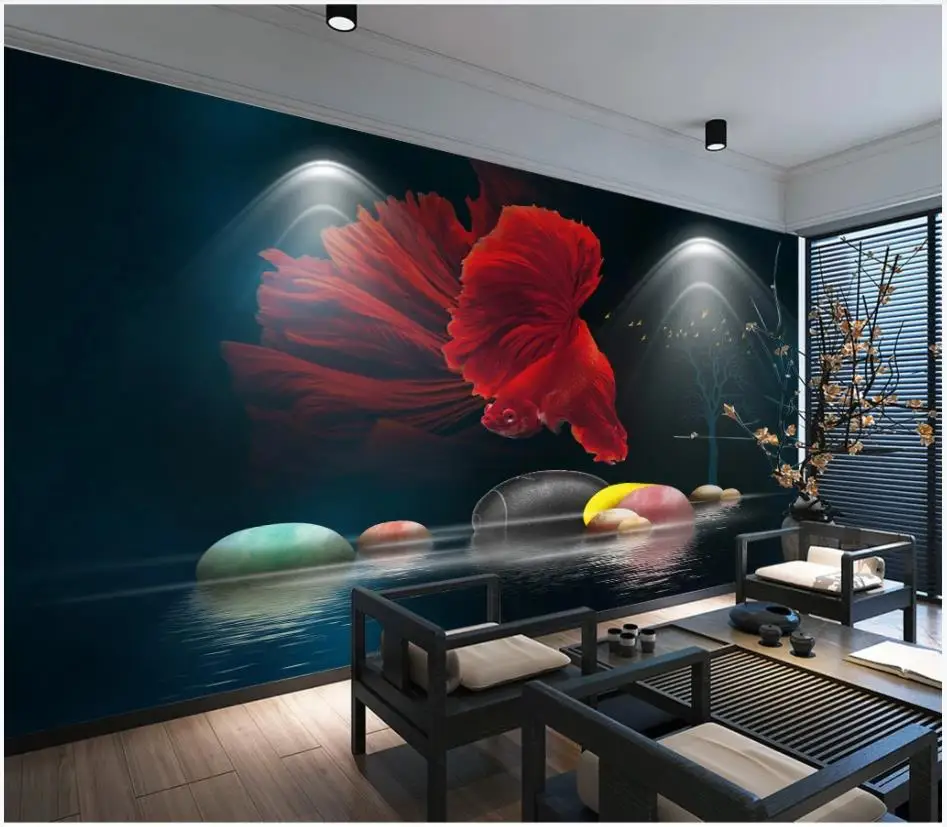 Пользовательские фото обои 3d Настенные Современные Стильные 3D твердые цветы