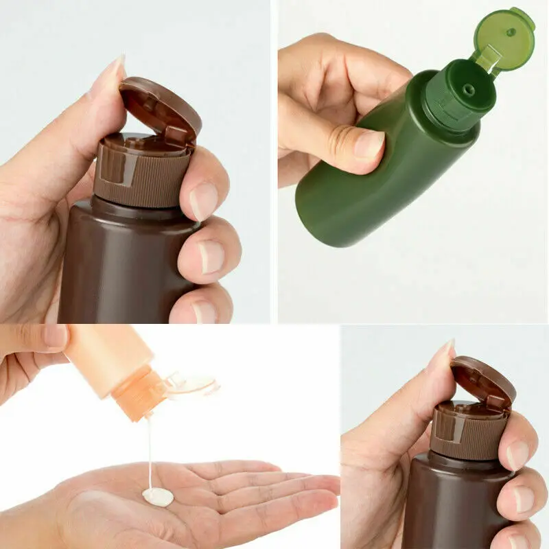 1 шт./Лот 50 мл/100 мл пустые пластиковые мягкие бутылочки для лосьона с откидной