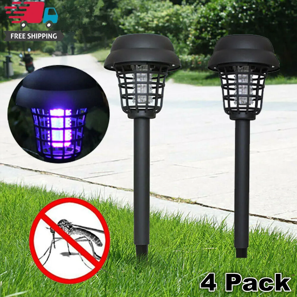 1 4 года шт. Солнечная противомоскитная лампа садовый светильник на солнечных