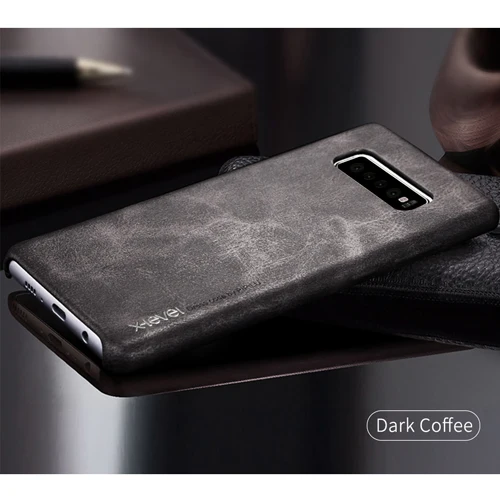 Кожаный чехол для samsung Galaxy S10 S10 Plus S9 S9+ X-Level Ретро Мягкий защитный чехол для Galaxy S10E чехол бизнес - Цвет: Coffee
