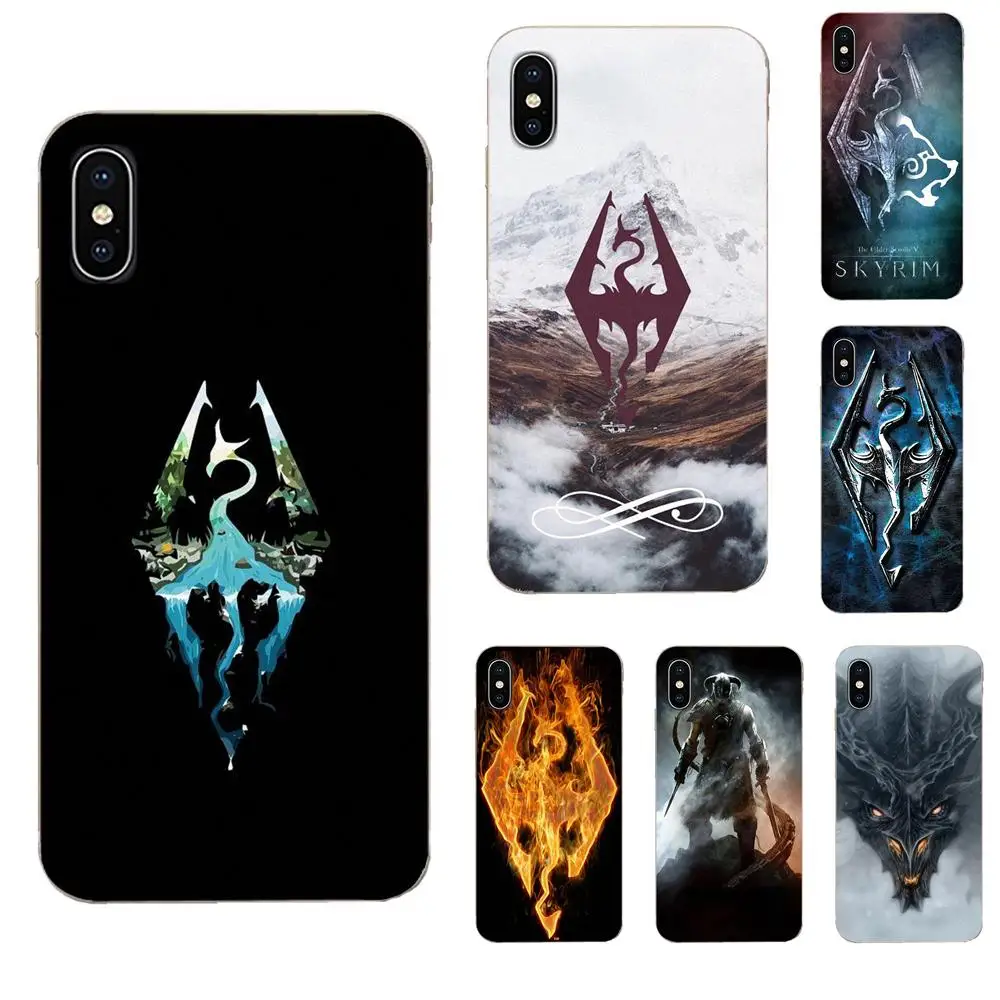 Для Huawei Honor Mate Nova Note 20 20s 30 5 5I 5T 7C 8A 8X 9X 10 Pro Lite Play мягкий TPU узор Skyrim|Чехлы-накладки| |