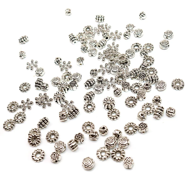 100 шт. разноцветные бусины-разделители | Украшения и аксессуары