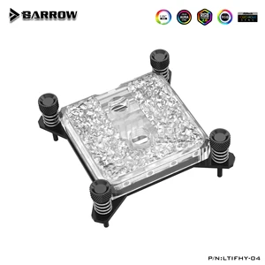 Barrow INTEL CPU водяной блок для INTEL LGA115X 1150 1151 1155 1156 1200 1700 фотоакриловыйПолный МедныйФотоэлемент 3PIN 5V