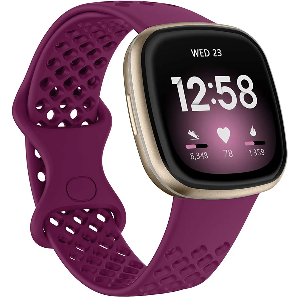 Спортивный ремешок для Fitbit Sense/Versa 3 дышащий водонепроницаемый сменный Аксессуары