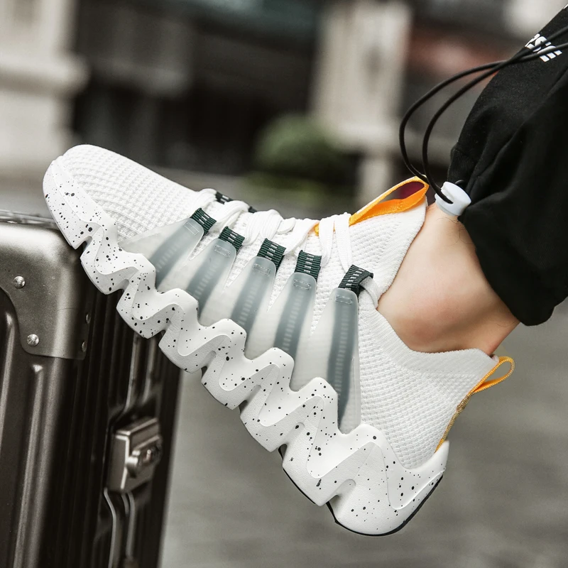 

New Adult Running Shoes for Men High Top Designer Men Sneakers Trainers Blade Men's Sport Shoes Fitness Shoes Tenis Masculino