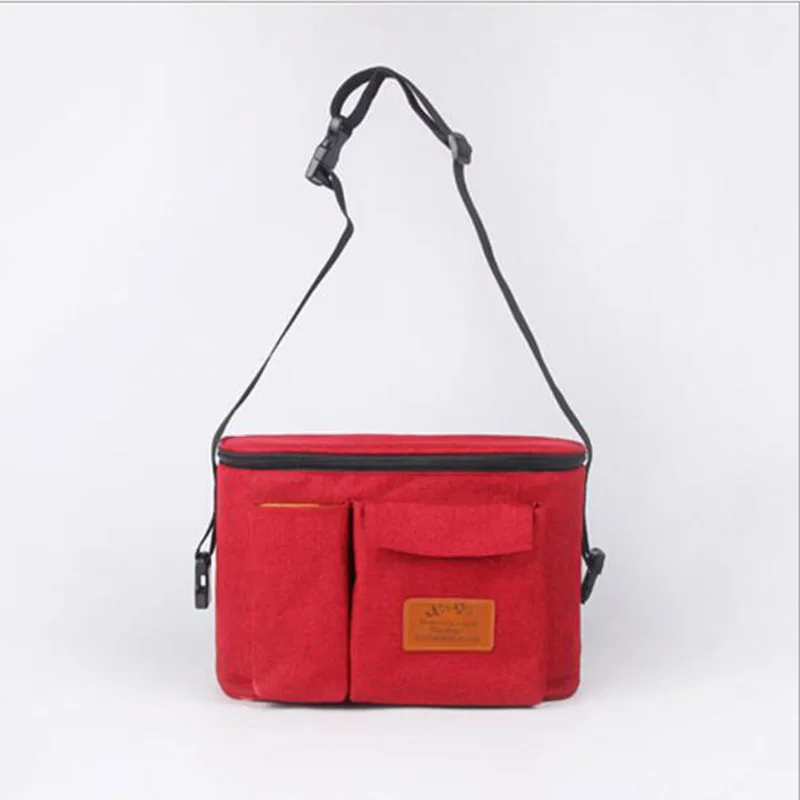 31x18x20cm-Red Сумка для подгузников, сумка-Органайзер для детской коляски с рисунком совы, большая вместительность, сумка для коляски, сумка для пеленания, аксессуары для коляски - Цвет: 31x18x20cm-Red