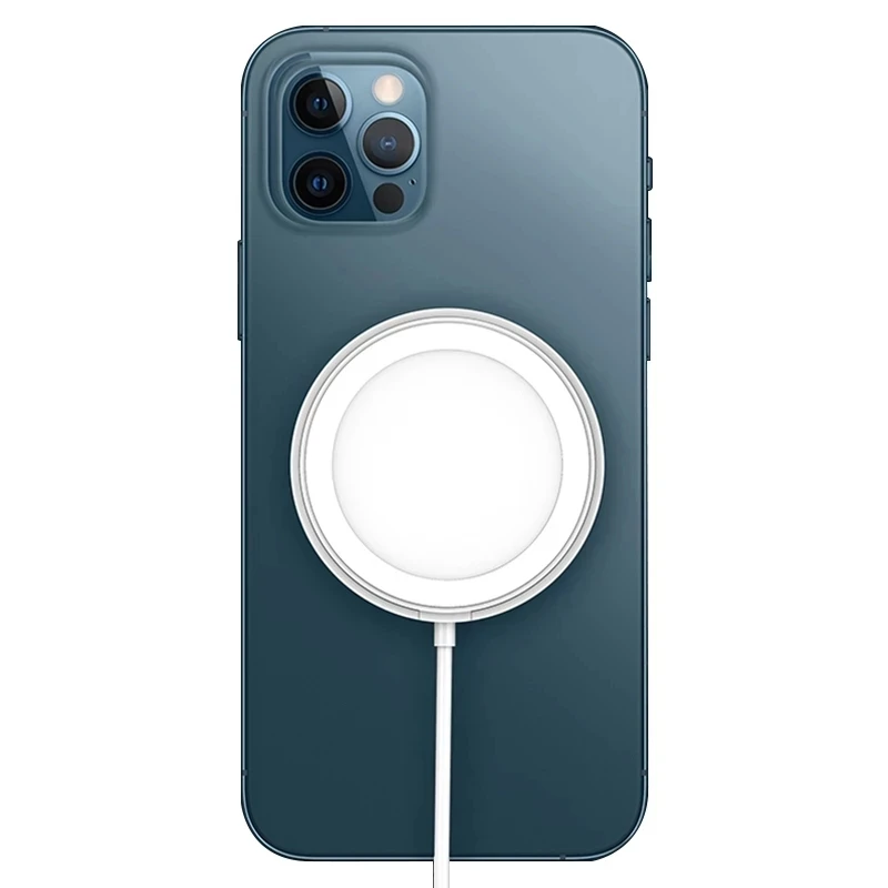 

Timess 15 Вт Беспроводное зарядное устройство крепление на магните для iPhone 12 Быстрый Магнитный кабель зарядки для iPhone 12 Pro Max магнитное Беспрово...
