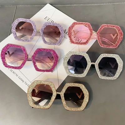 

Exaggerated Sunglasses For Couple Gorgeous Sunglasses Restore Ancient Ways With Diamond Ins Fashion Europe And America Style