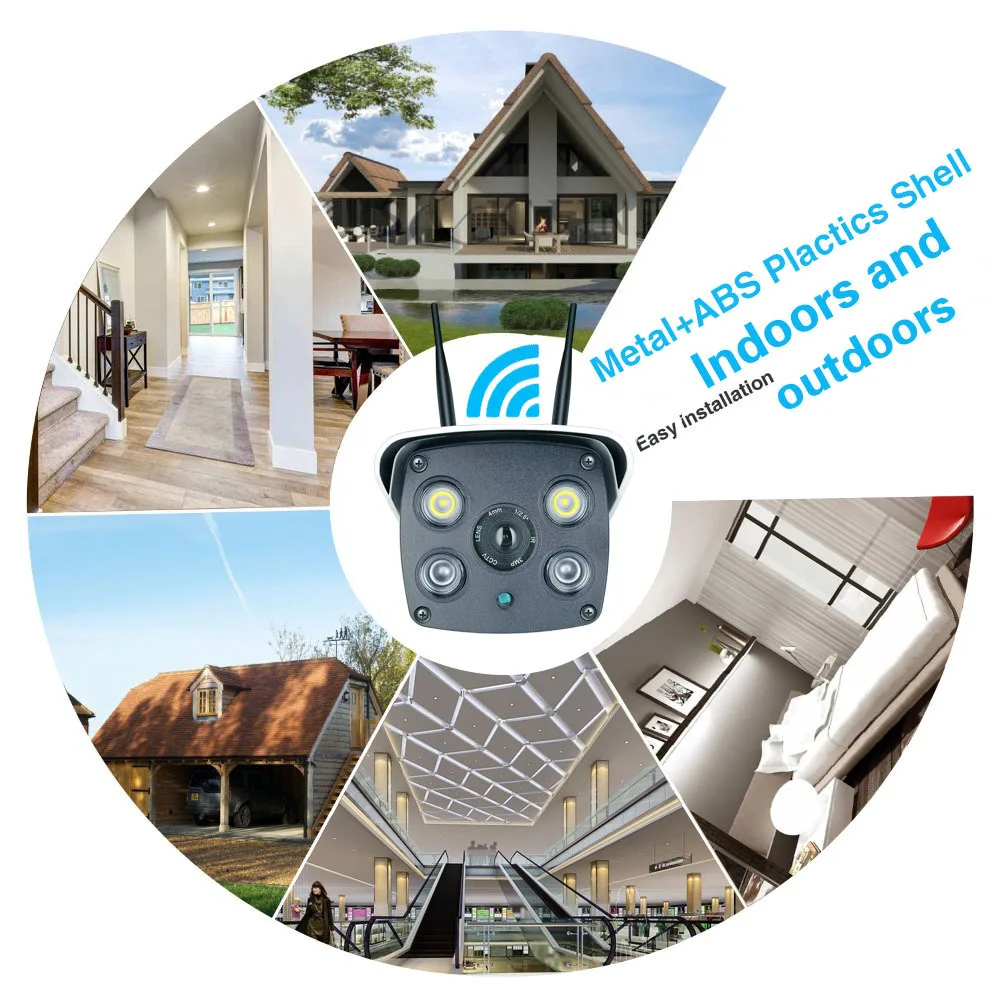 Наружная Wi Fi IP камера 1080P 720P с цветным ночным видением для обнаружения движения