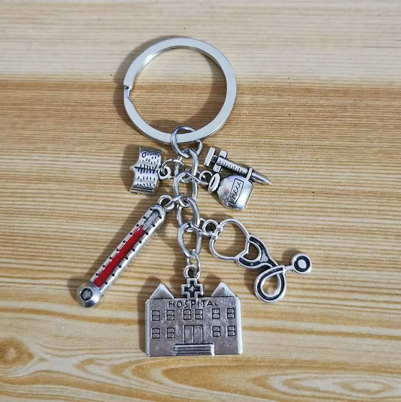 Новинка медицинский шприц для медсестер врачей больниц брелок термометр