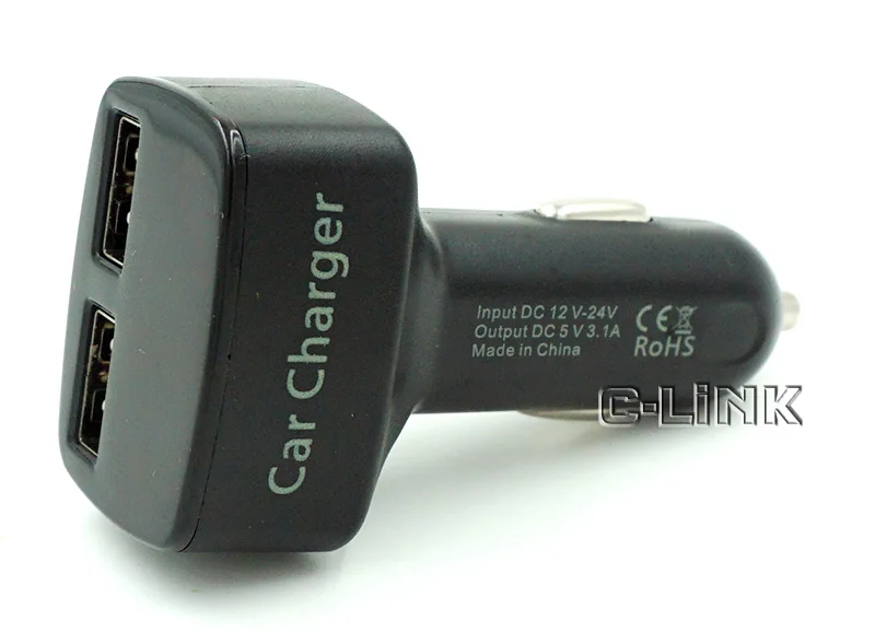 Автомобильное зарядное устройство DC 12-24 В 4 в 1 с двумя USB-портами и ЖК-дисплеем |