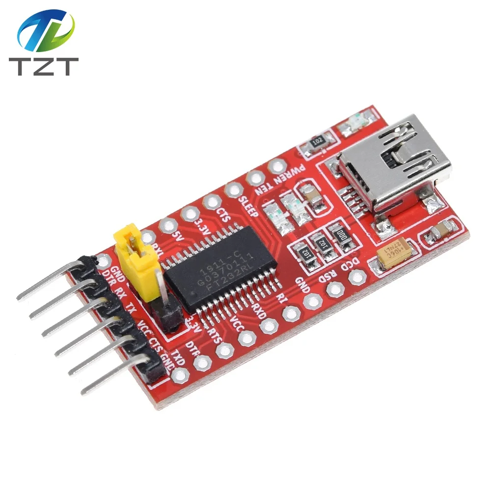 Высококачественный последовательный адаптер FT232RL FT232 FTDI USB 3 В 5 в TTL мини-порт для