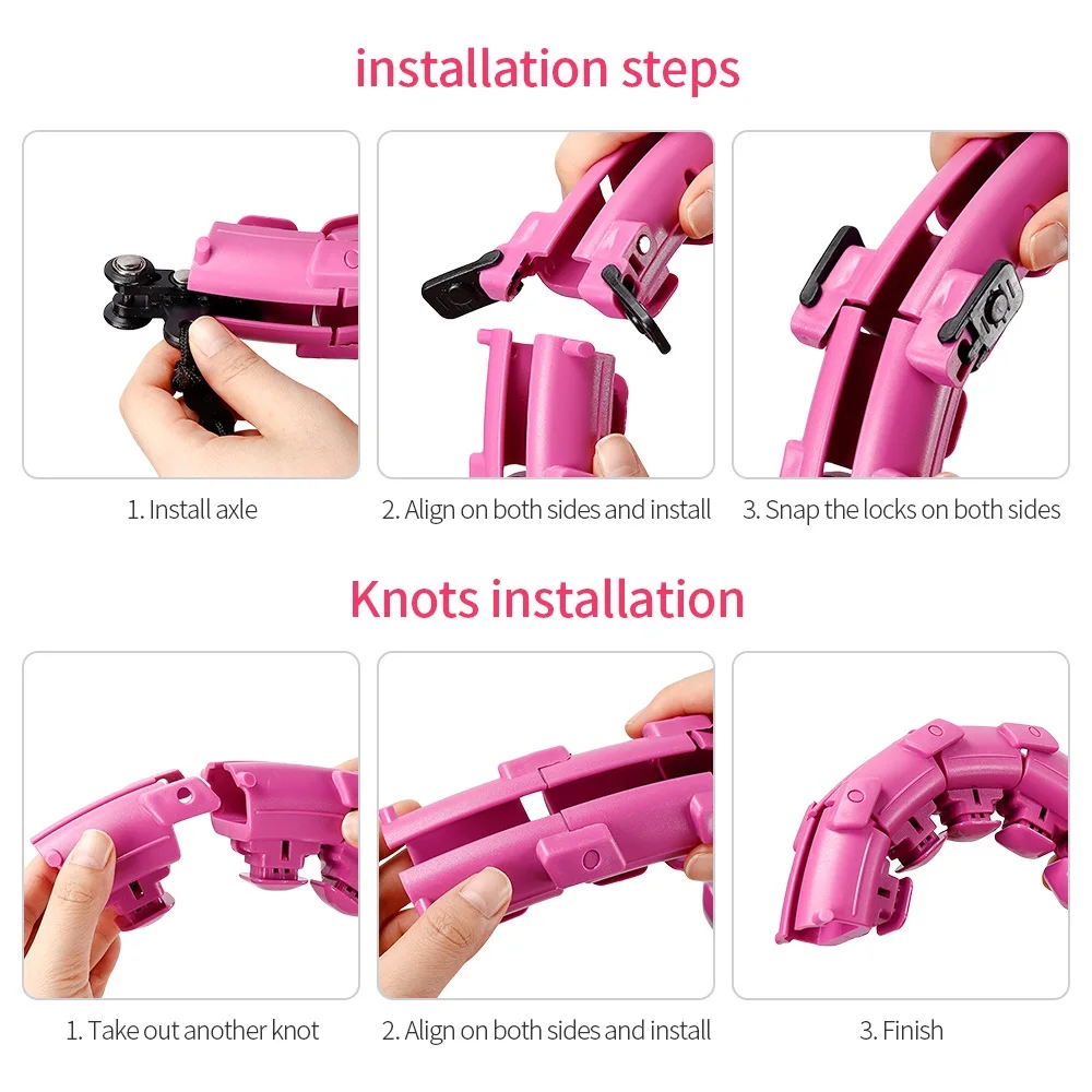 

Smart Sport Hoop Detachable Adjustable Auto-Spin Thin Waist Abdominal Slimming Exercise Muscle Relax Hoop Fitness Body Shaping